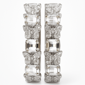 Silver-Plated DesignButterfly Stylish Bangles (Set of 2